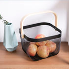 550G Stainless Steel Hanging Fruit Basket , 19cm Height Fruit Steel Basket